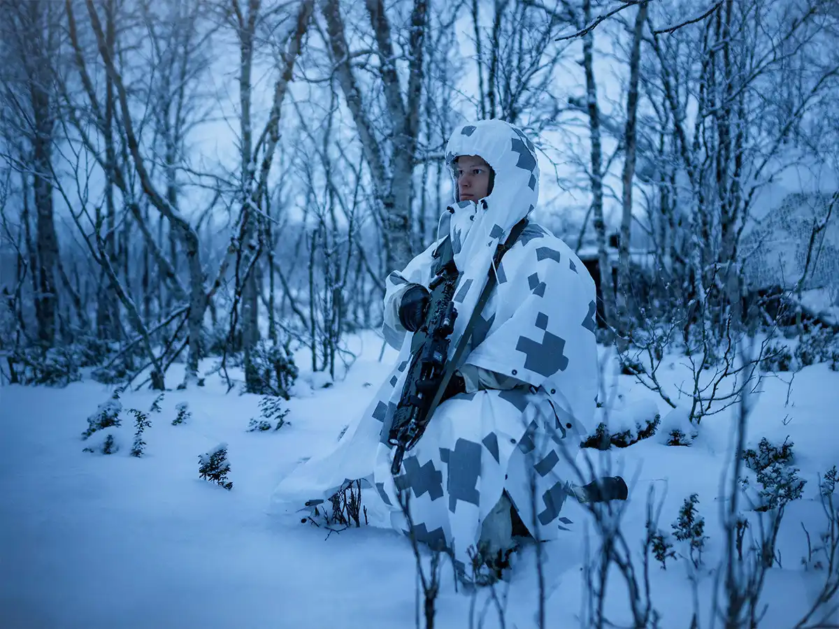 Saab Barracuda Poncho camouflage protection