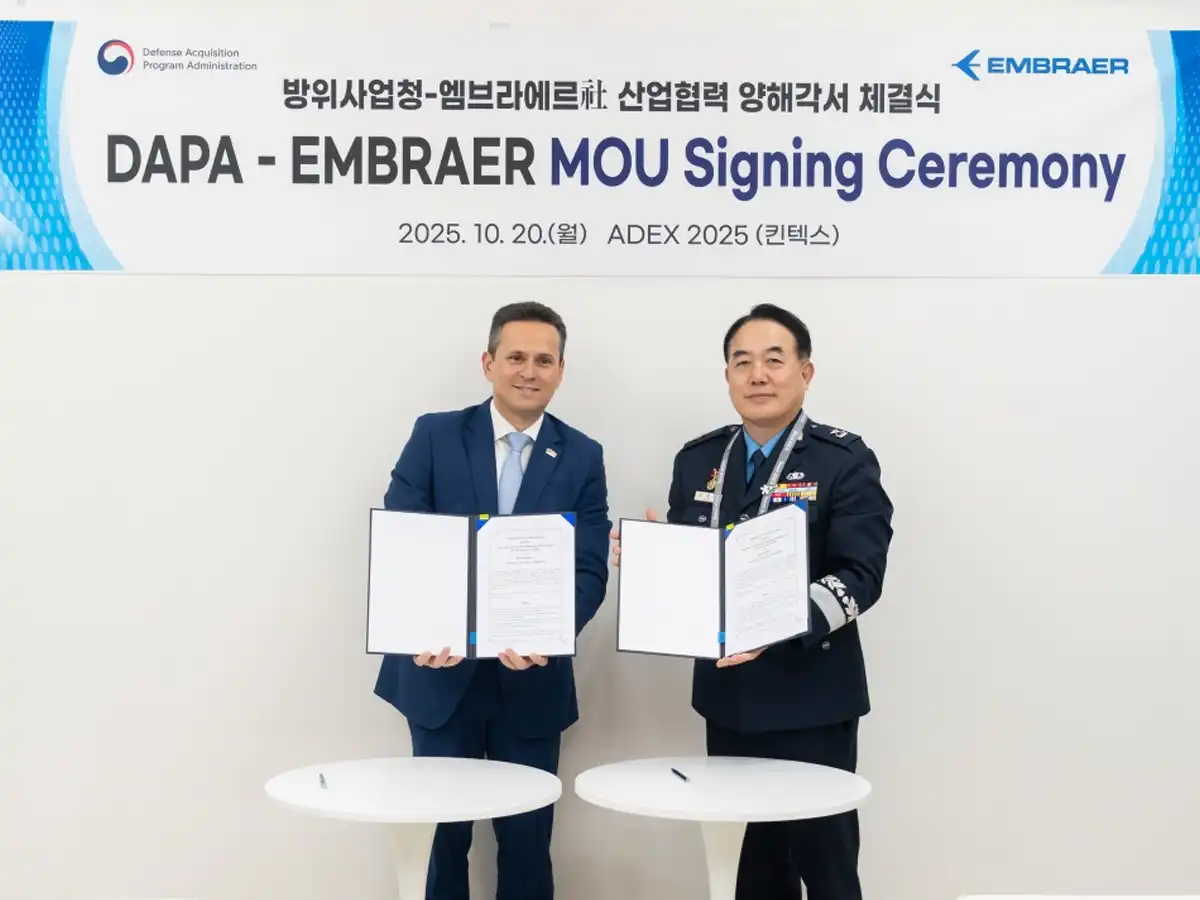 Embraer signs MoU with South Koreas DAP