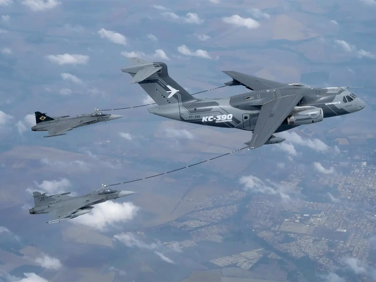 Gripen E and KC-390 complete certification flights