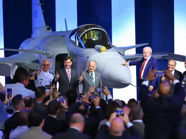 The first Gripen E Fighter produced in Brazil
